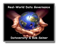 Logo for Real-World Data Governance Webinar Series from DATAVERSITY and Bob Seiner